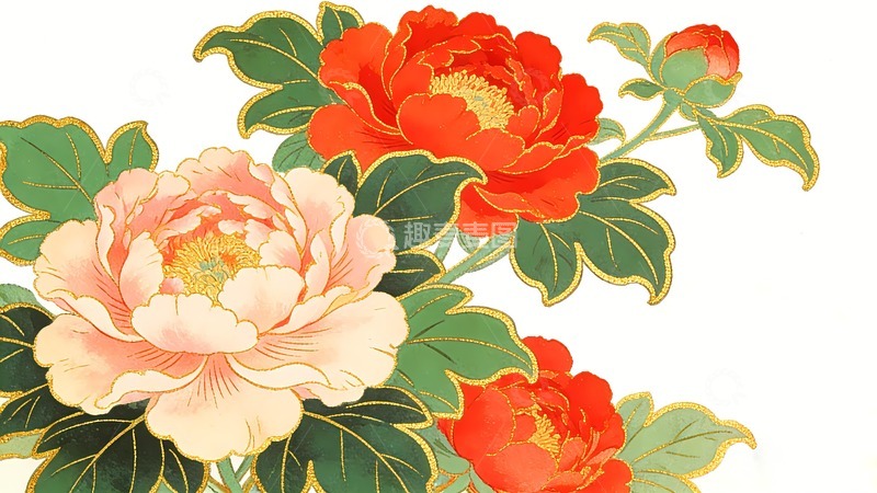 高清大图下载【趣麦麦图】花卉牡丹花素材