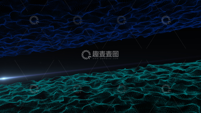 源文件下载【趣麦麦图】-科技感网格空间视觉三维背景