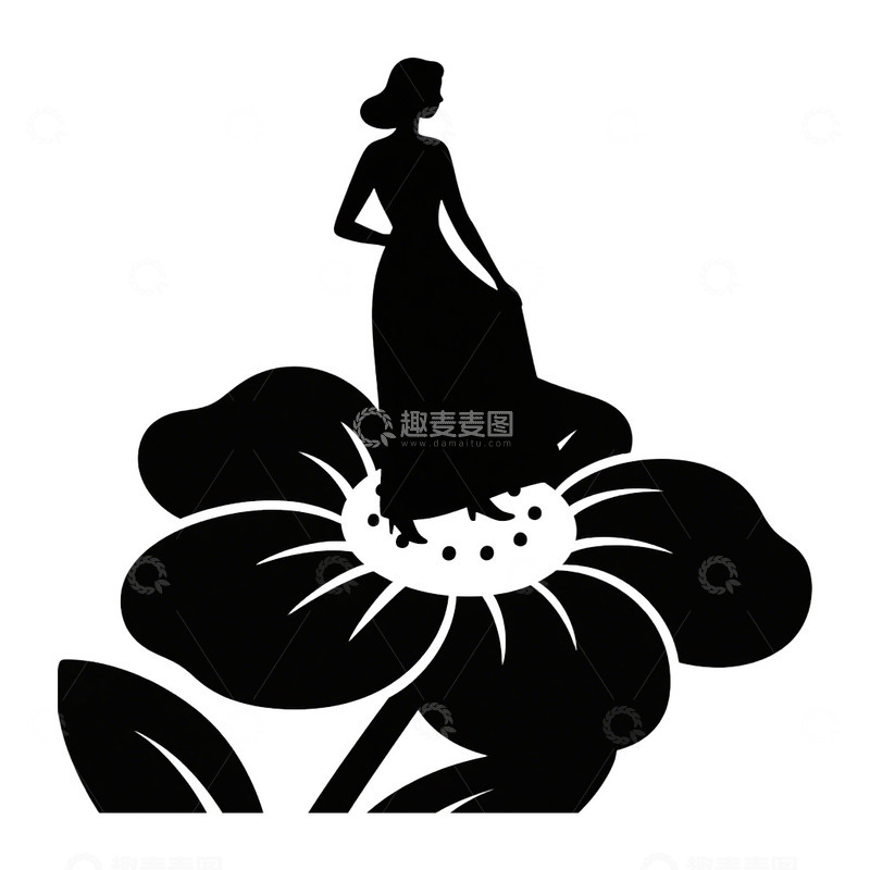 高清大图下载【趣麦麦图】三八妇女节剪影免抠元素