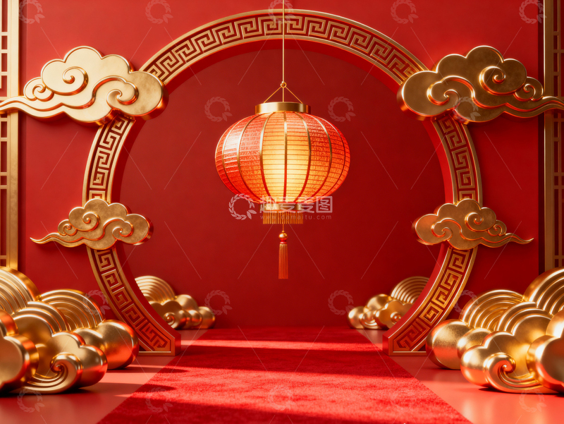 高清大图下载【趣麦麦图】新年元旦春节背景_普屏103