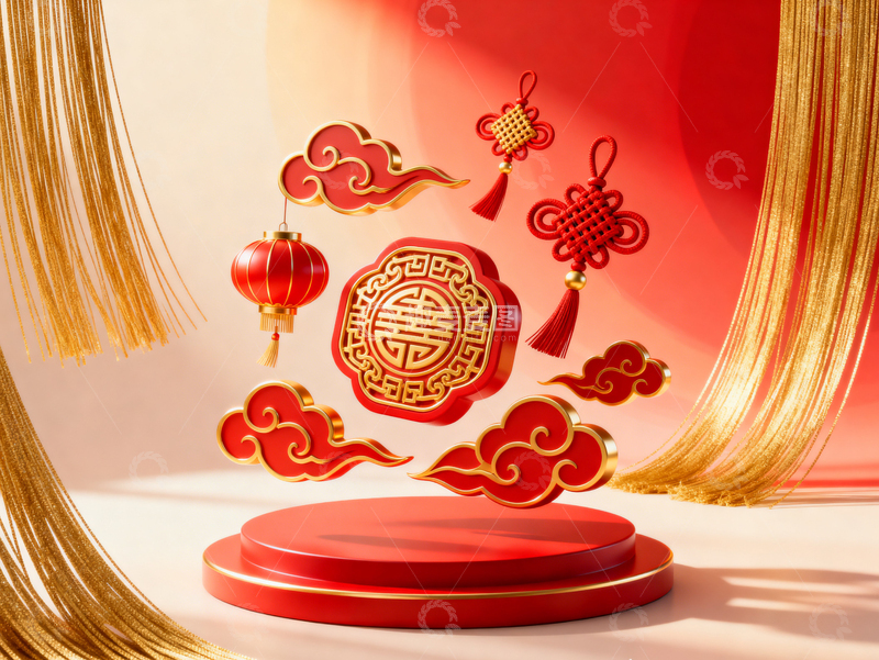 高清大图下载【趣麦麦图】新年元旦春节背景_普屏147