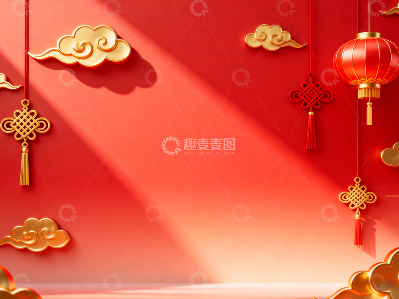 高清大图下载【趣麦麦图】新年元旦春节背景_普屏126