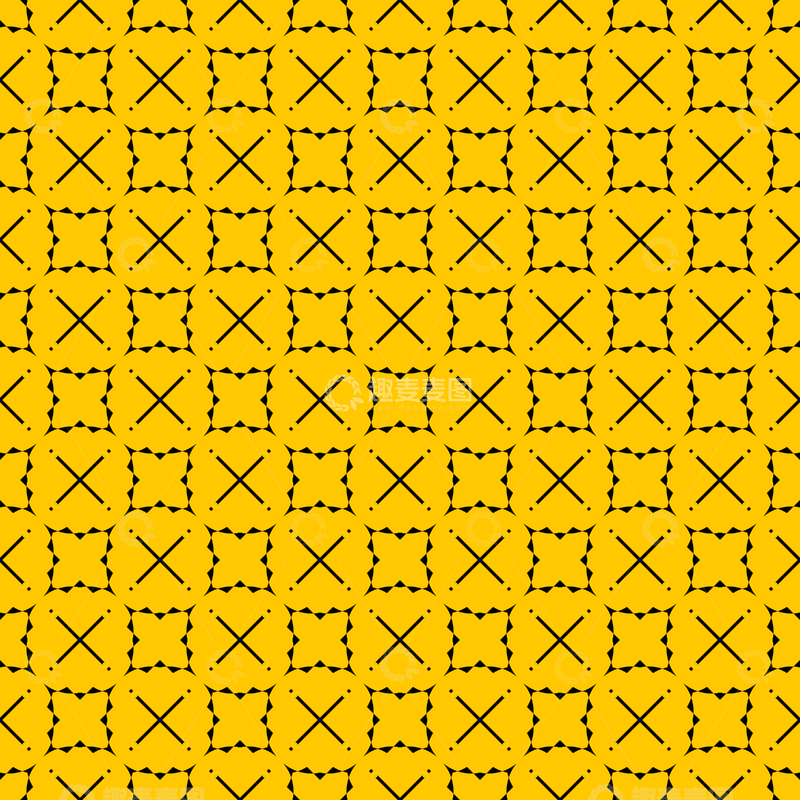 源文件下载【趣麦麦图】黄黑几何花纹背景图425