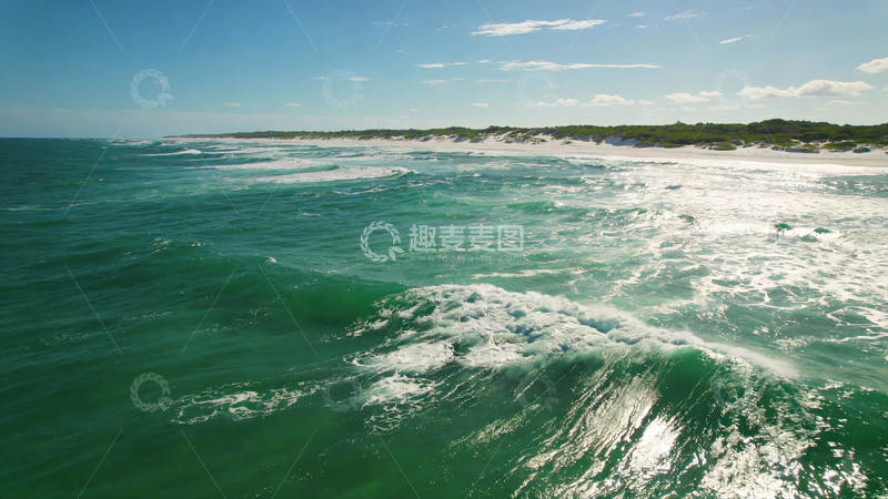 高清大图下载【趣麦麦图】碧海蓝天海浪风景摄影图片