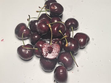 新鲜车厘子特写摄影