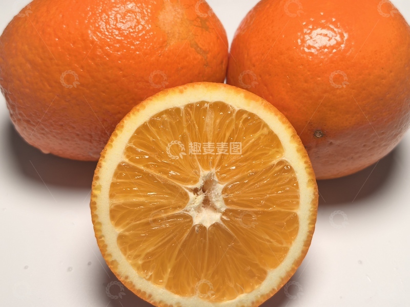 高清大图下载【趣麦麦图】新鲜橙子特写摄影图片2