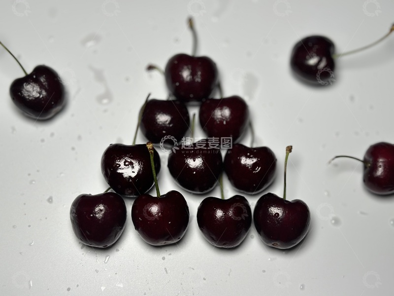 高清大图下载【趣麦麦图】新鲜樱桃摄影图