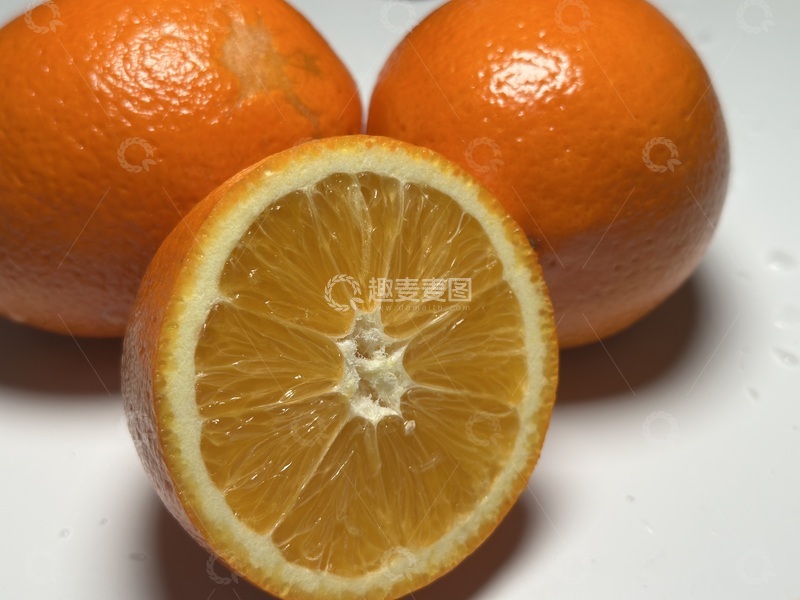 高清大图下载【趣麦麦图】新鲜橙子特写摄影图