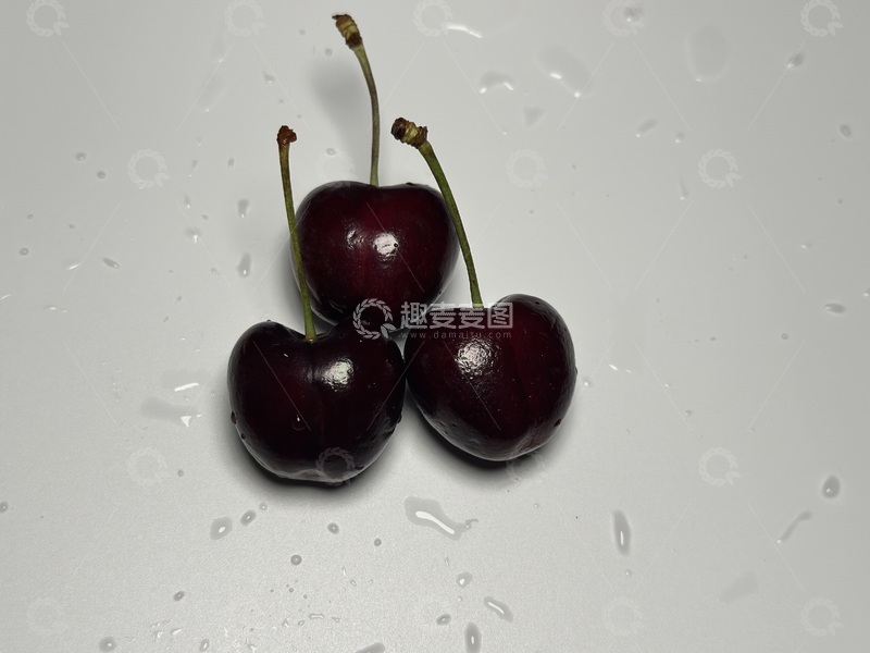 高清大图下载【趣麦麦图】光泽樱桃静物摄影