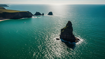海岸巨石风光摄影