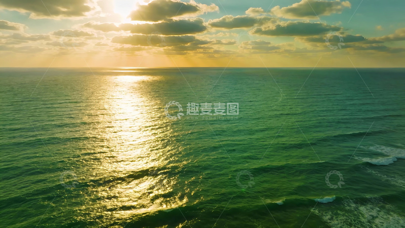 高清大图下载【趣麦麦图】海洋日落风光摄影