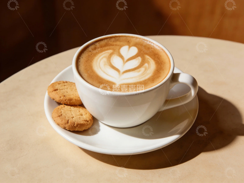 高清大图下载【趣麦麦图】咖啡拉花拿铁下午茶
