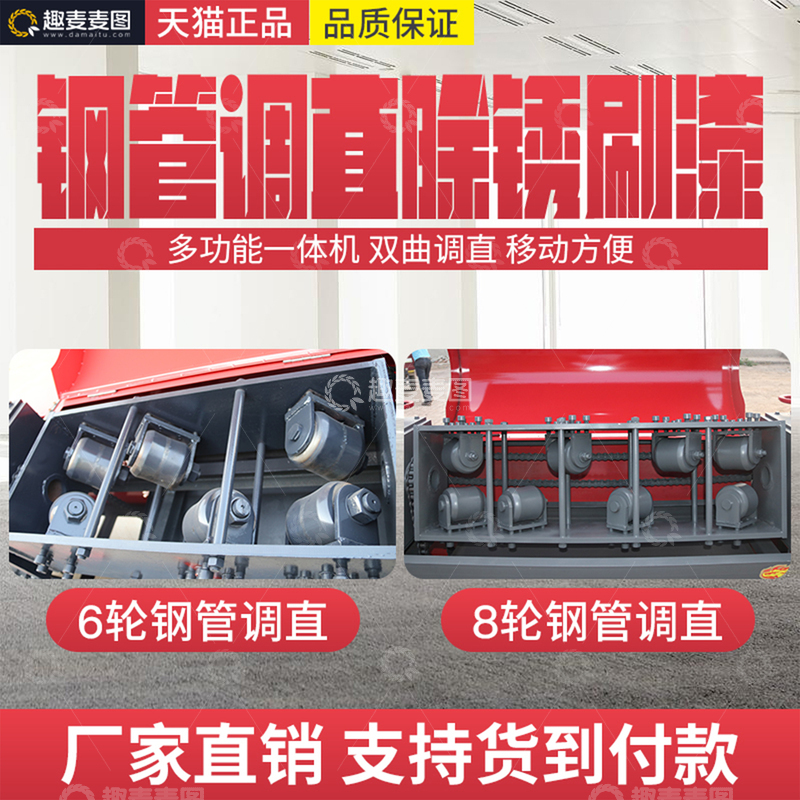 源文件下载【趣麦麦图】调直机除锈刷漆一体机电商主图直通车图