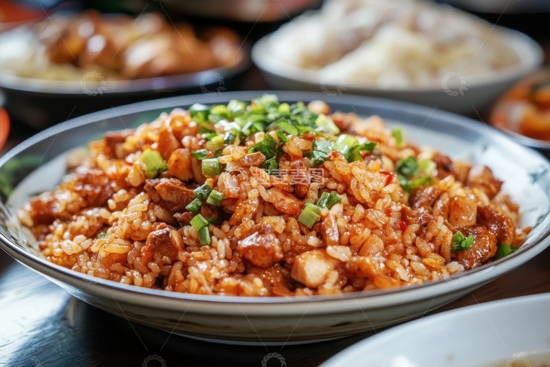高清大图下载【趣麦麦图】肉粒炒饭美食摄影
