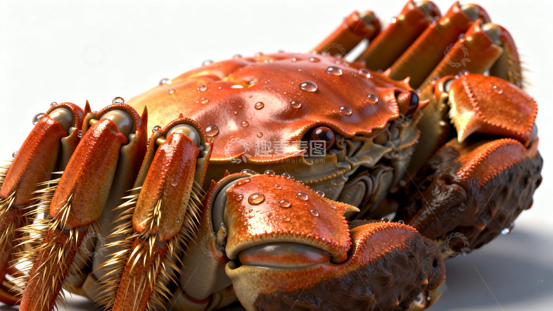 高清大图下载【趣麦麦图】螃蟹特写海鲜美食摄影图