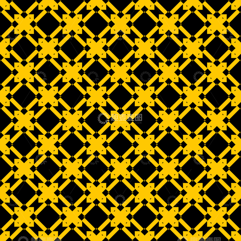 源文件下载【趣麦麦图】黄黑几何花纹背景图457