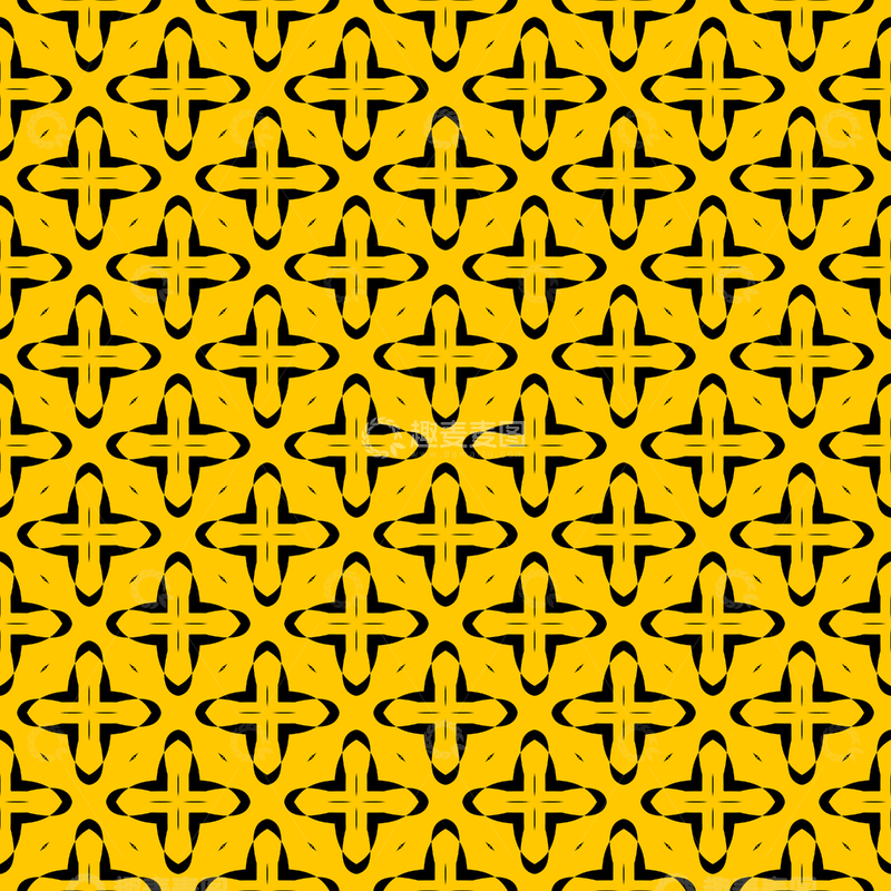 源文件下载【趣麦麦图】黄黑几何花纹背景图469