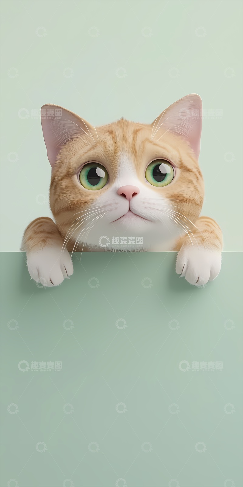 高清大图下载【趣麦麦图】萌宠猫咪卡通插画