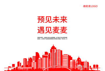 城市风光预见未来海报设计素材