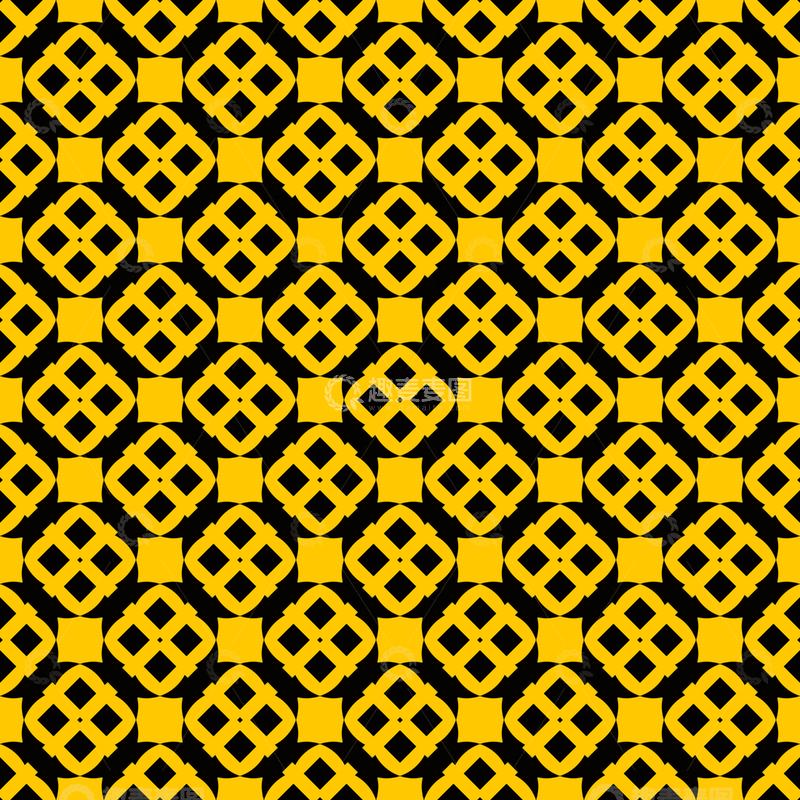 源文件下载【趣麦麦图】黄黑几何花纹背景图505