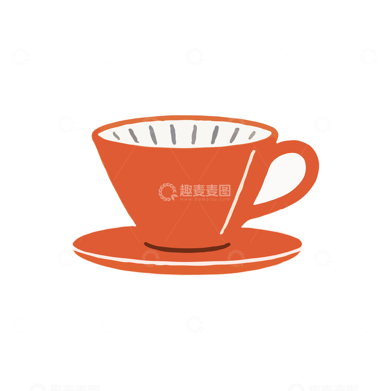 源文件下载【趣麦麦图】简约风格咖啡杯图标设计元素