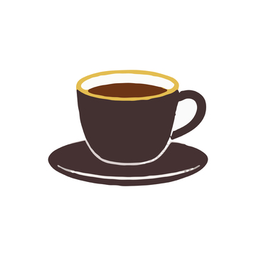 简约风格咖啡杯矢量图标