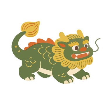 卡通中国龙插画设计元素