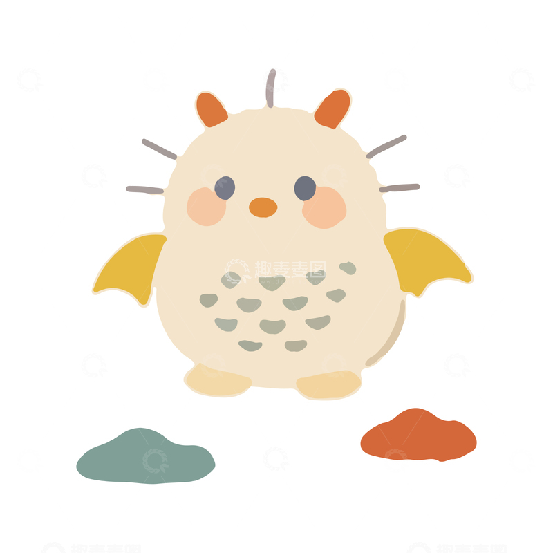 源文件下载【趣麦麦图】-卡通可爱小动物插画设计素材