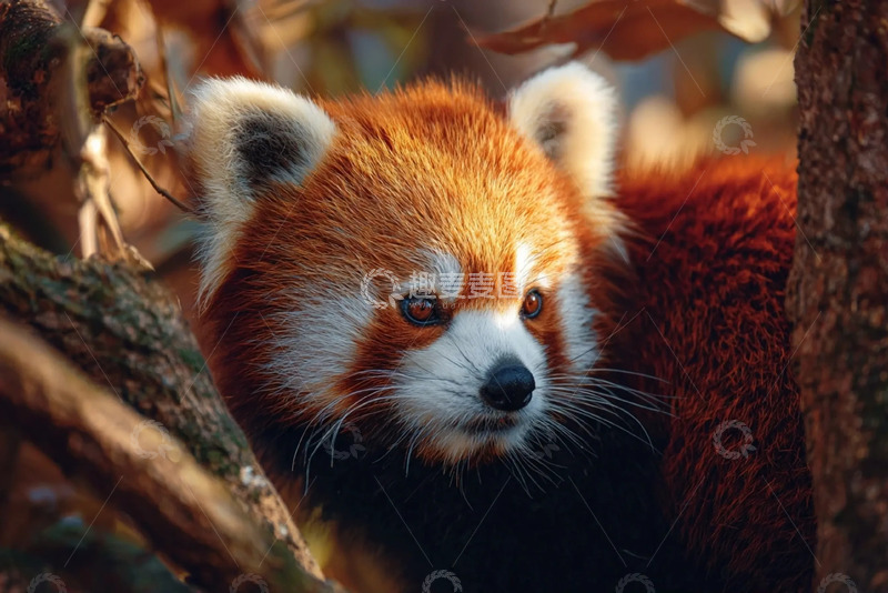 高清大图下载【趣麦麦图】可爱小熊猫特写摄影图