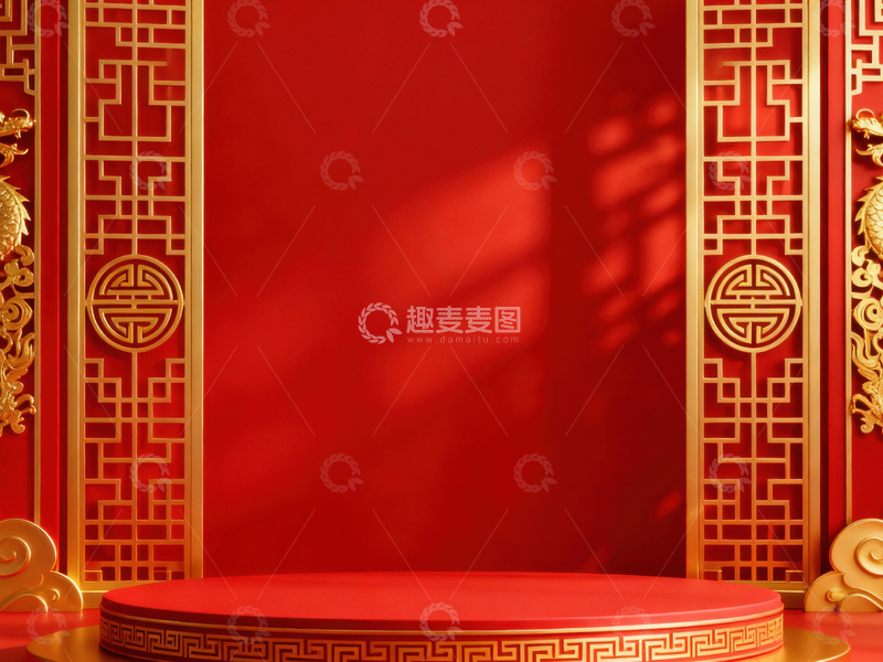 高清大图下载【趣麦麦图】 新年元旦春节背景_普屏166