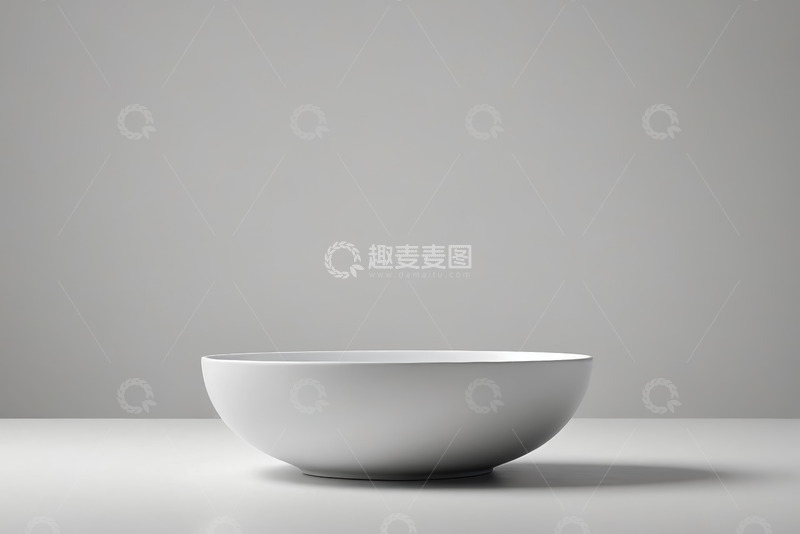 高清大图下载【趣麦麦图】白色空碗静物展示