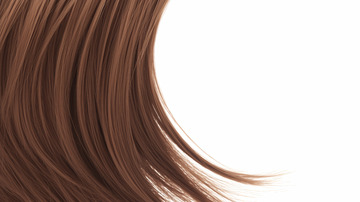 棕色柔顺长发素材