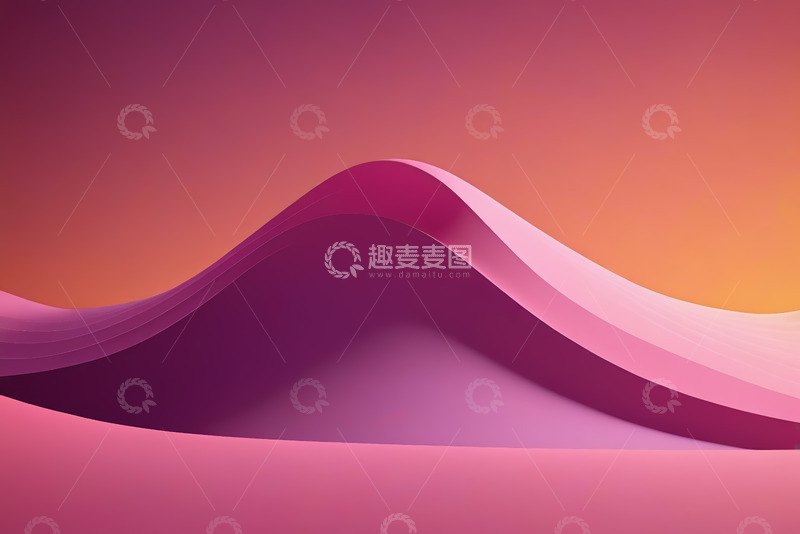 高清大图下载【趣麦麦图】渐变波浪抽象背景素材