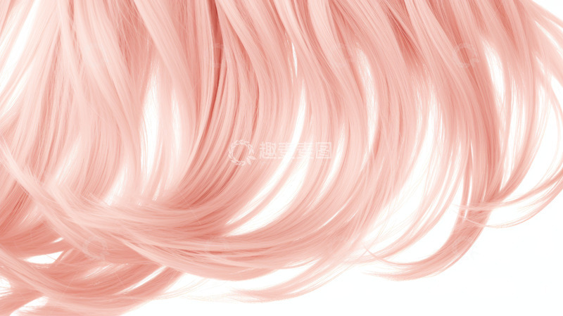 高清大图下载【趣麦麦图】粉色飘逸头发素材