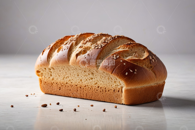 高清大图下载【趣麦麦图】美味全麦面包特写