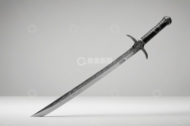 高清大图下载【趣麦麦图】金属宝剑特写