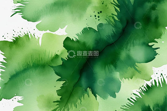 绿色水彩艺术纹理背景
