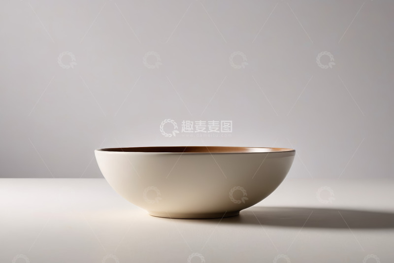 高清大图下载【趣麦麦图】白色简约碗静物展示