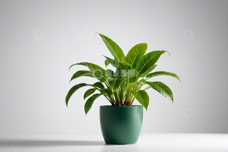 高清大图下载【趣麦麦图】绿色盆栽植物特写