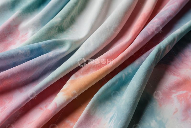 高清大图下载【趣麦麦图】多彩渐变纹理织物特写
