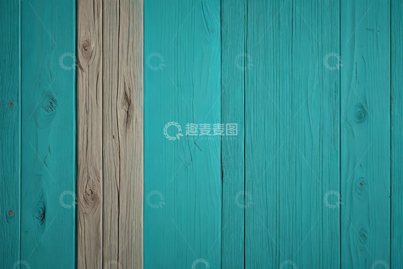 高清大图下载【趣麦麦图】蓝绿相间木板纹理素材