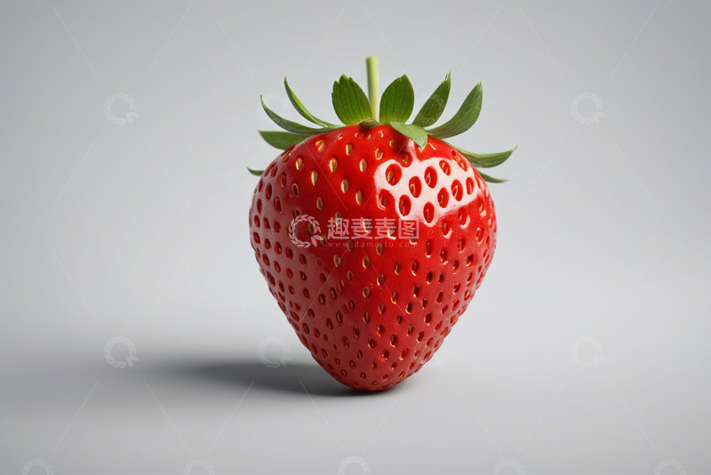 高清大图下载【趣麦麦图】红色新鲜草莓特写