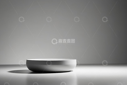 白色简约碗状物展示场景