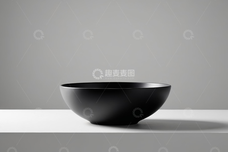 高清大图下载【趣麦麦图】黑色碗静物特写