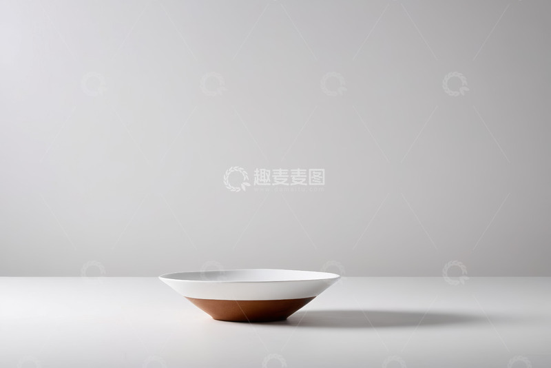 高清大图下载【趣麦麦图】白色背景上的双色碗