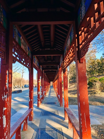 古典长廊光影美景