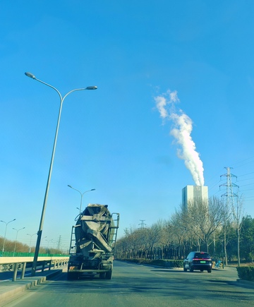 工业城市道路景象