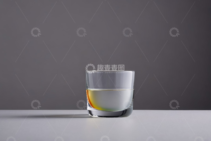 高清大图下载【趣麦麦图】透明玻璃杯中盛有液体