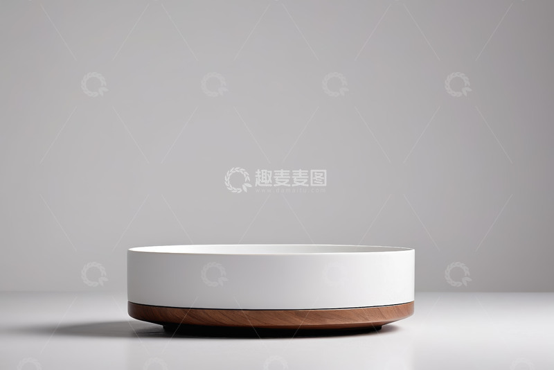 高清大图下载【趣麦麦图】白色圆形现代简约风容器