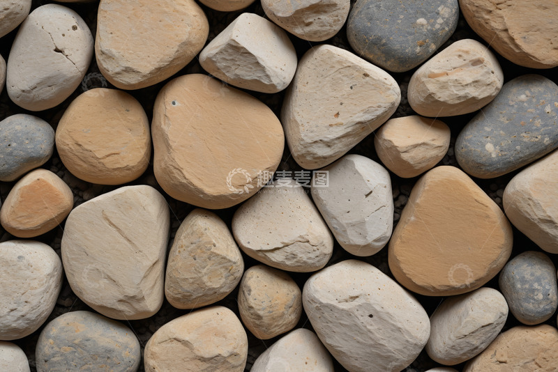 高清大图下载【趣麦麦图】多样鹅卵石特写纹理素材